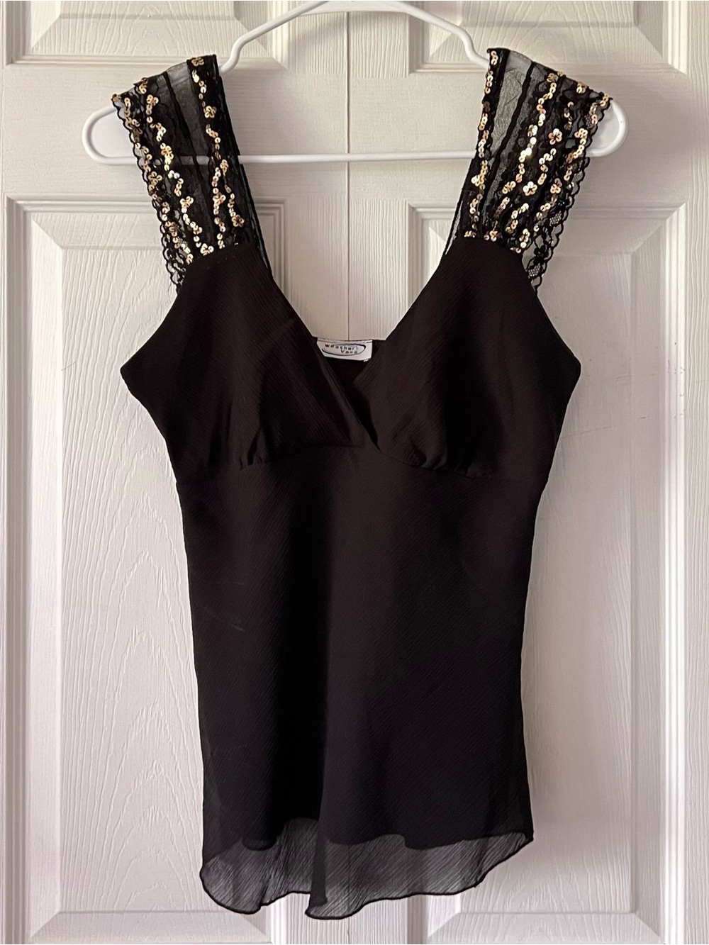 Weathervane Sequin Sleeve Blouse